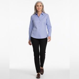 Talbots Lavender Wrinkle-Resistant Shirt